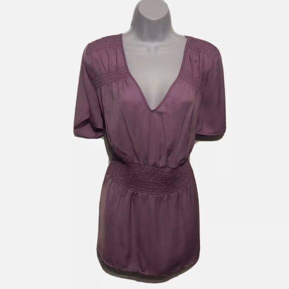 Lane Bryant Tops - Lane Bryant Lilac Top V-Neck Short Sleeve Sz 14/16